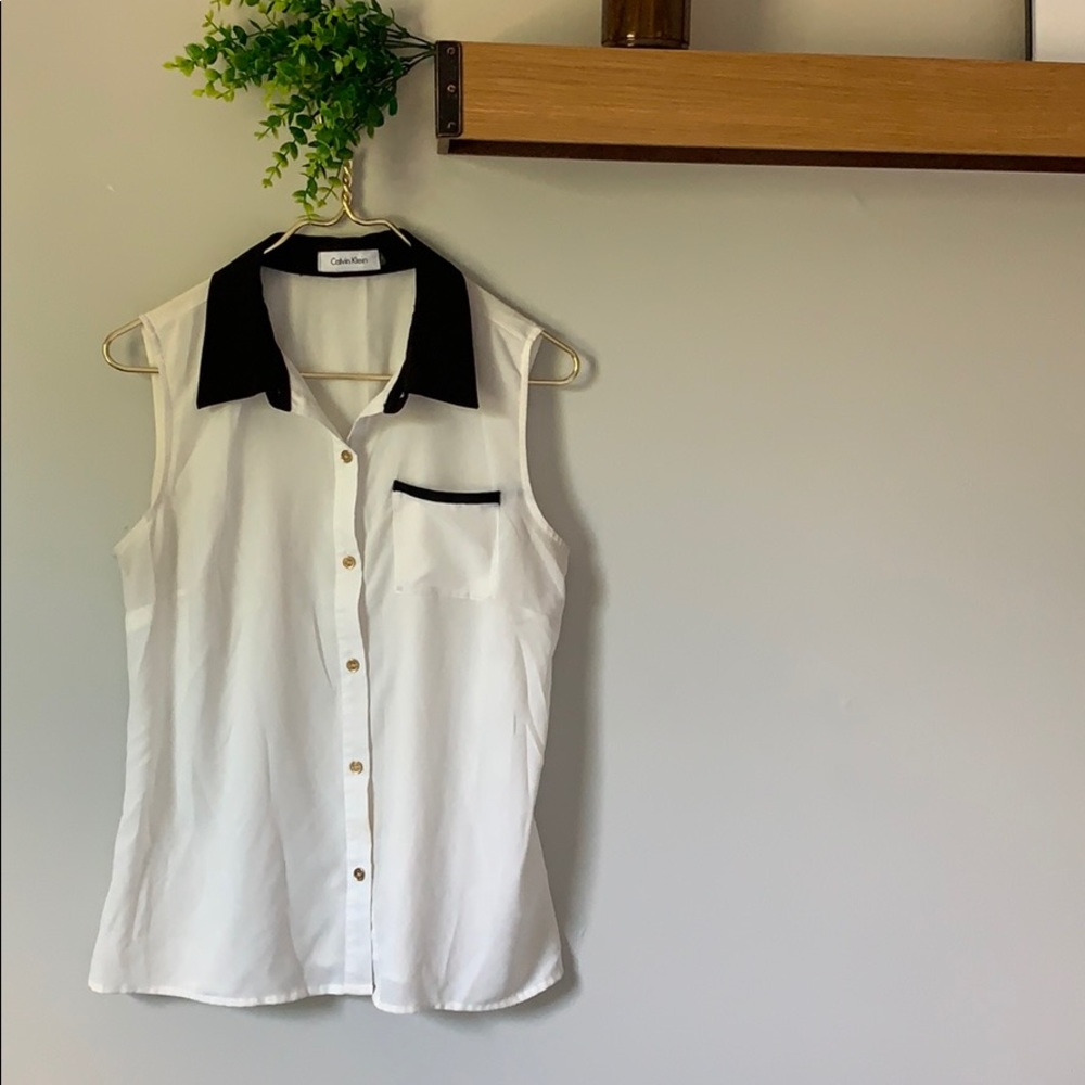 Calvin Klein Sleeveless Blouse